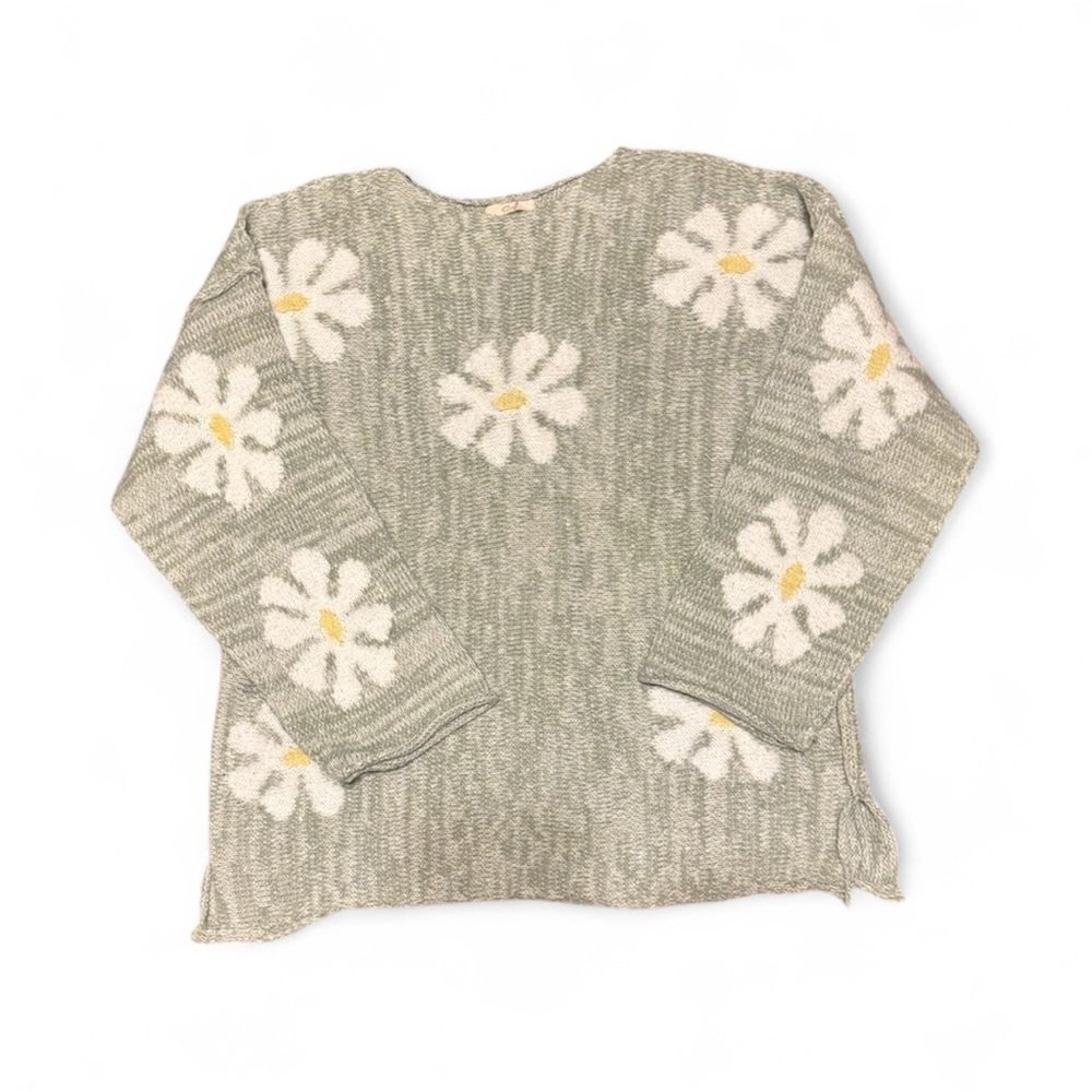 Daisy Flower Patterned Loose Fit Sweater
Size: Small - Picture 7 of 10